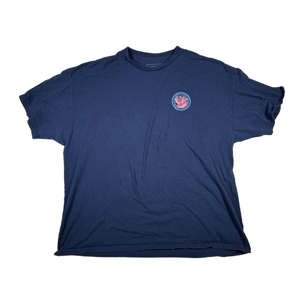 Ocean + Coast Mens 2XL Navy Blue Labrador Dog Graphic T Shirt Cotton